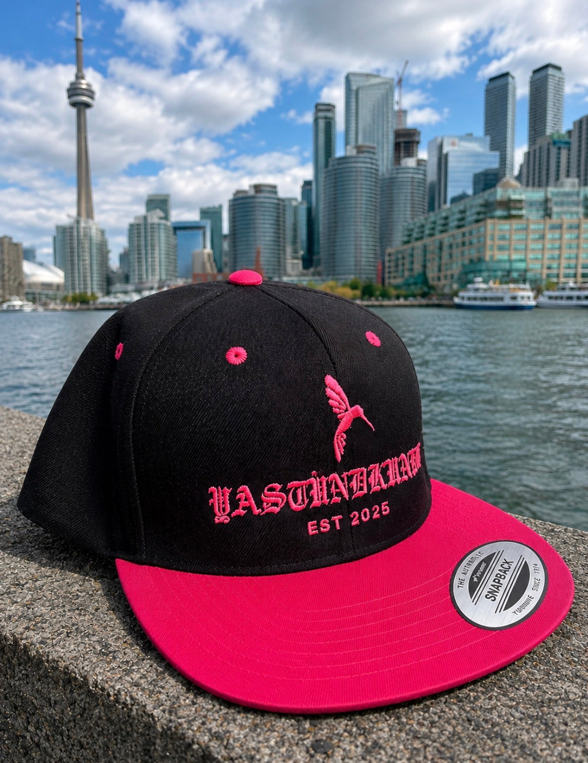Flat brim 2-tone Snapback Hat